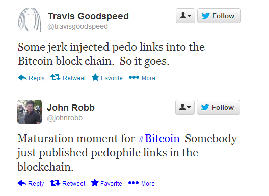 ped0 links found in bitcoin blockchain